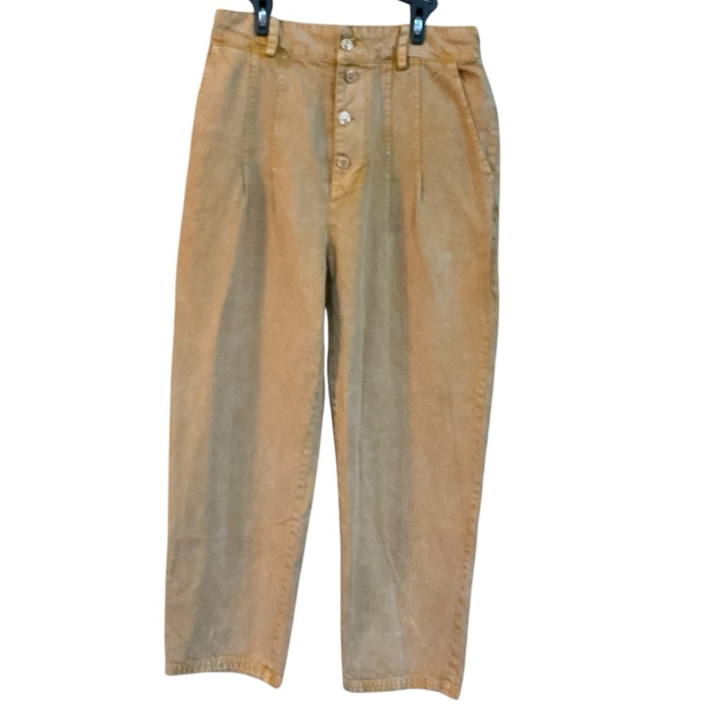 Young Fabulous & Broke Women's High Rise Cotton Blend Dress Pants Yellow…